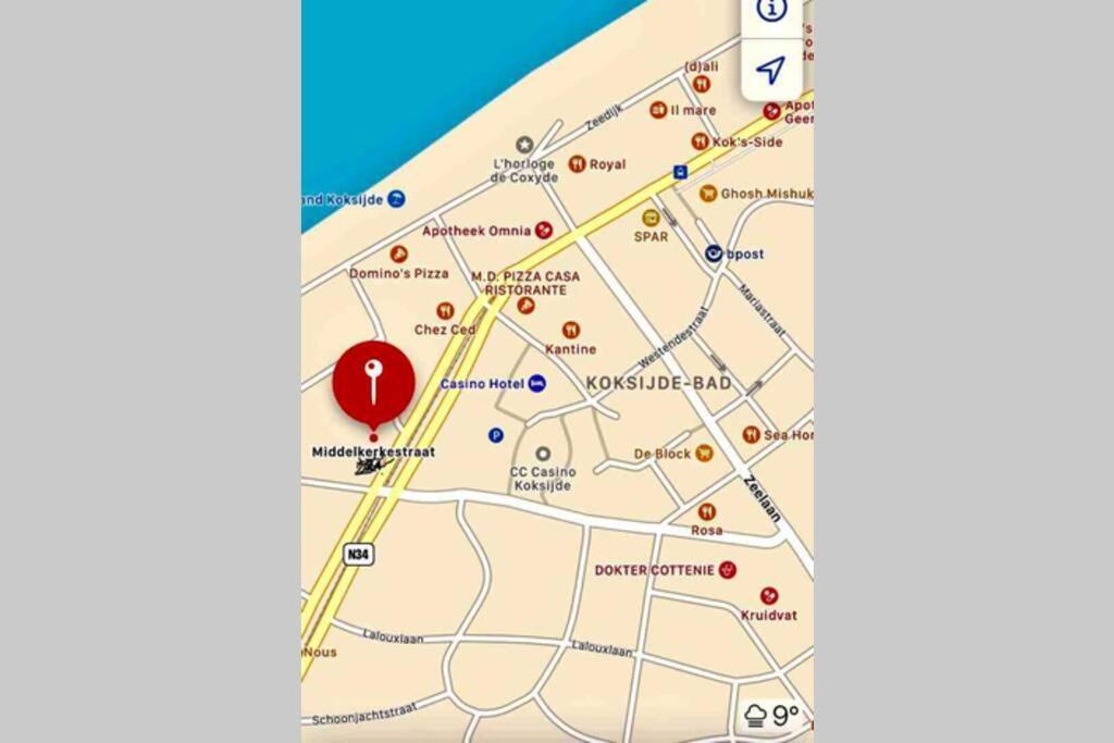 Zonnige Studio Mermoz Koksijde-Bad ภายนอก รูปภาพ
